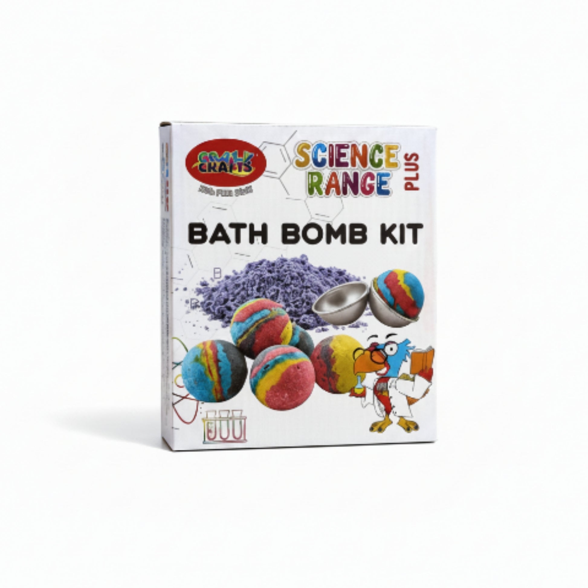 DIY Bath Bomb Making Kit | Kids Craft & Science Activity On White Background