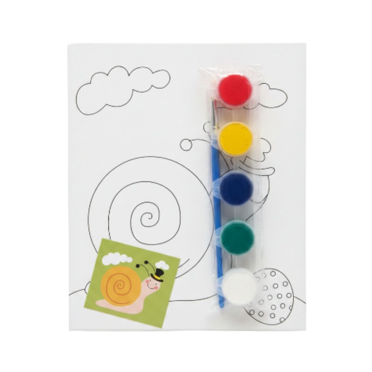 DIY Printed Canvas And Paint Set Extra Small 15x20cm