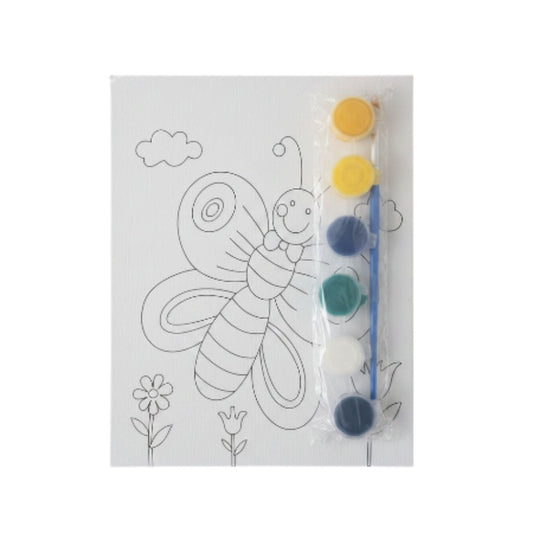 DIY Printed Canvas And Paint Set Extra Small 15x20cm
