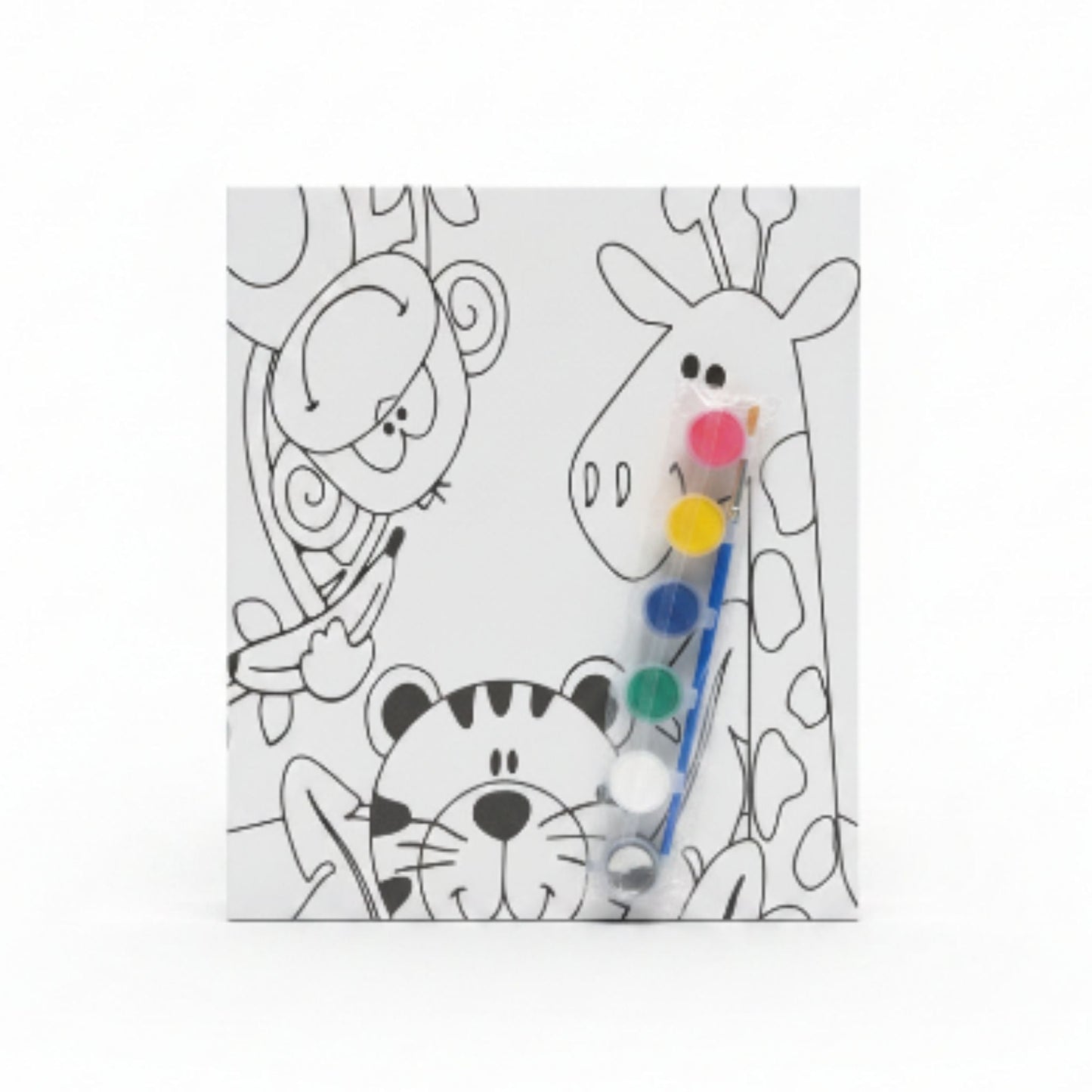 DIY Printed Canvas And Paint Set medium 30x22cm