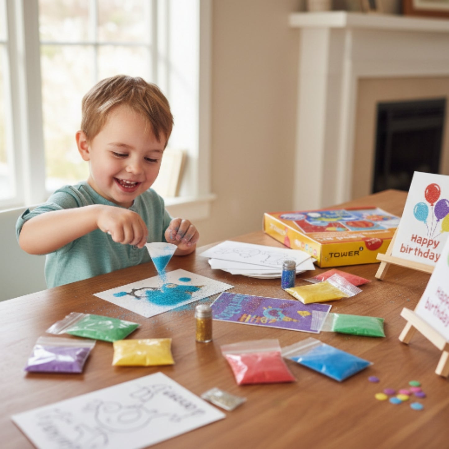 DIY Sand Art Greeting Card Kit | Kids Craft Activity & Handmade Gift Lifestyle