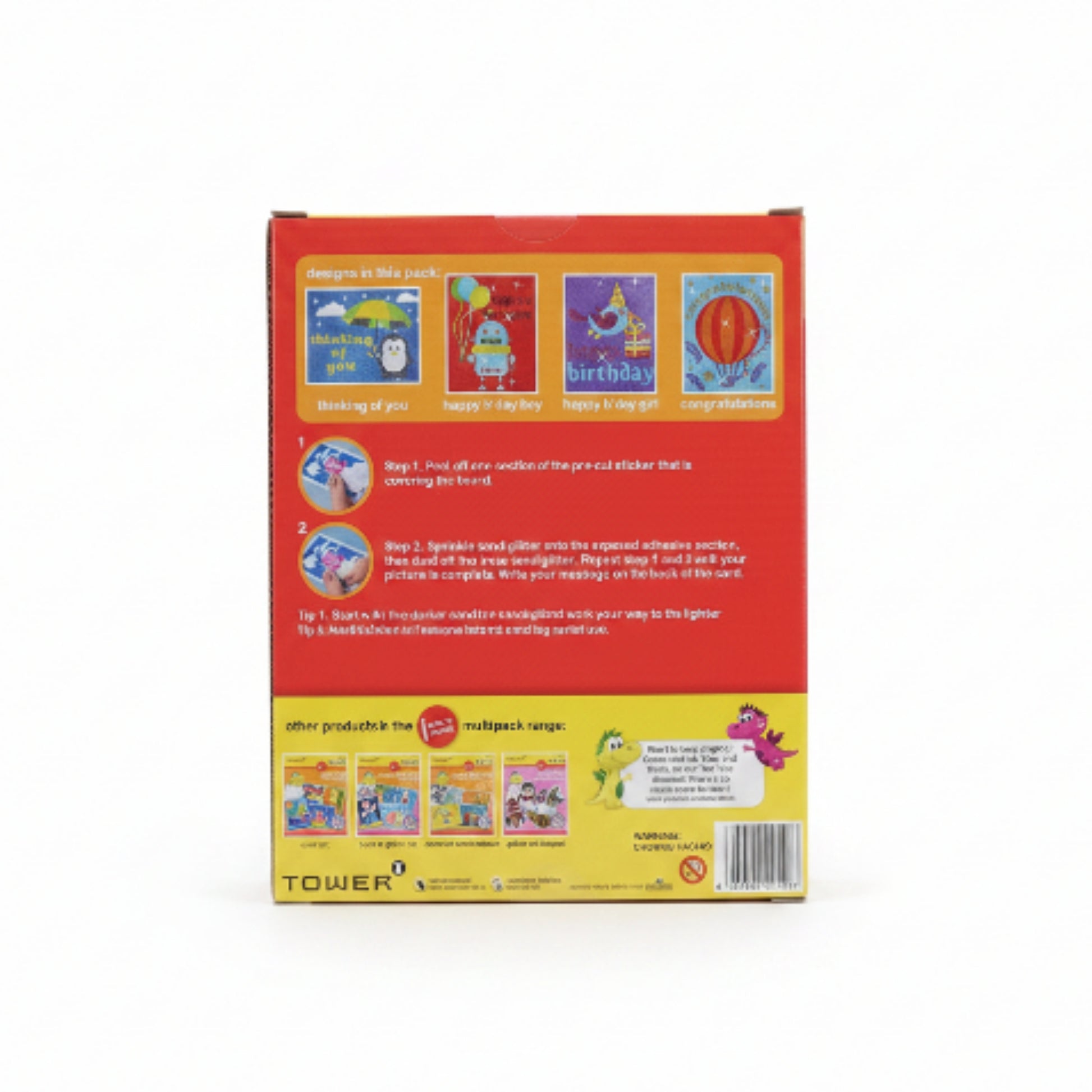 DIY Sand Art Greeting Card Kit | Kids Craft Activity & Handmade Gift On White Background