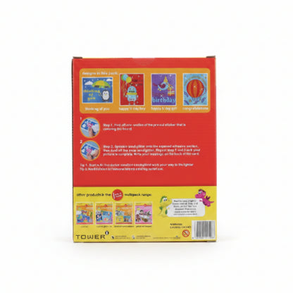 DIY Sand Art Greeting Card Kit | Kids Craft Activity & Handmade Gift On White Background