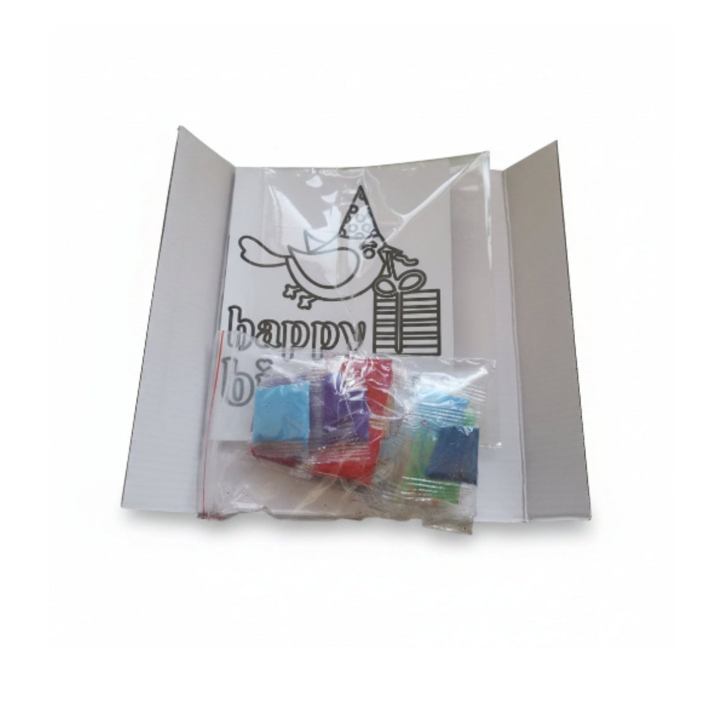 DIY Sand Art Greeting Card Kit | Kids Craft Activity & Handmade Gift n White Background