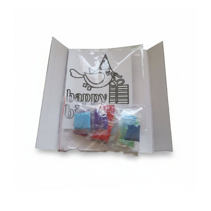 DIY Sand Art Greeting Card Kit | Kids Craft Activity & Handmade Gift n White Background