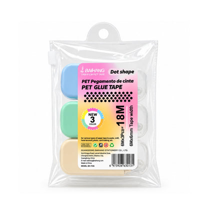 Dot Adhesive Tape Roller – Double-Sided Glue Tape For Crafts & School – Easy Roll-On Application