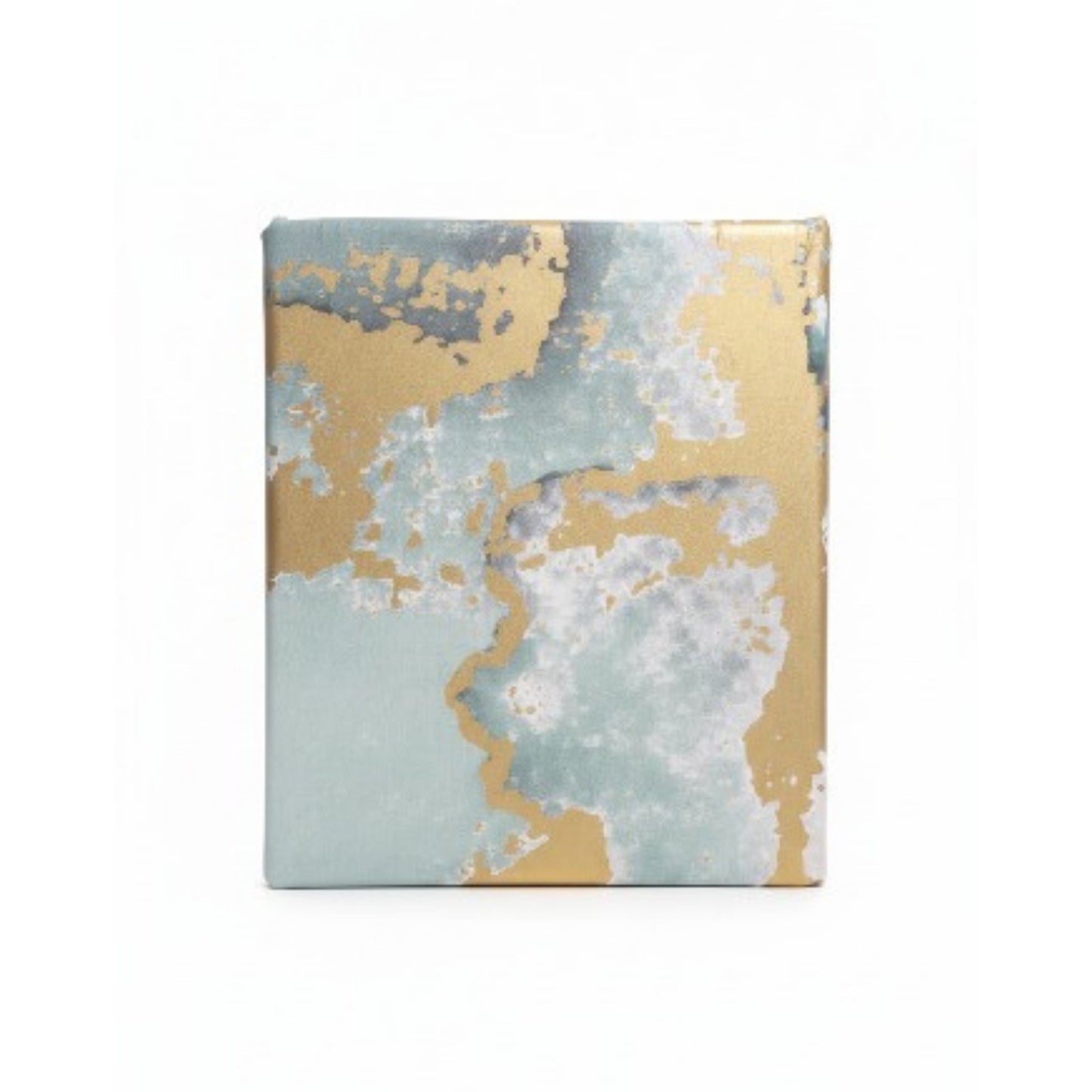 Double Duvet Cover Set - 100% Cotton - Abstract - Green & Gold
