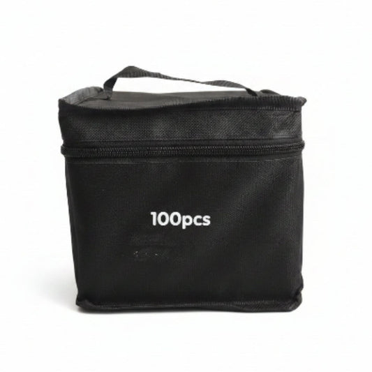 Double Sided Markers in Carry Bag - 100pc On White Background
