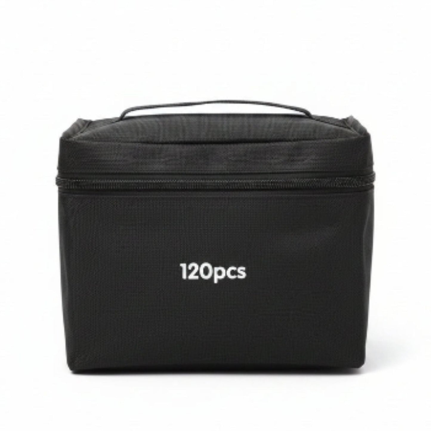 Double Sided Markers in Carry Bag - 120pc On White Background