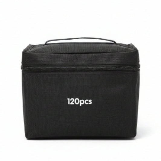 Double Sided Markers in Carry Bag - 120pc On White Background