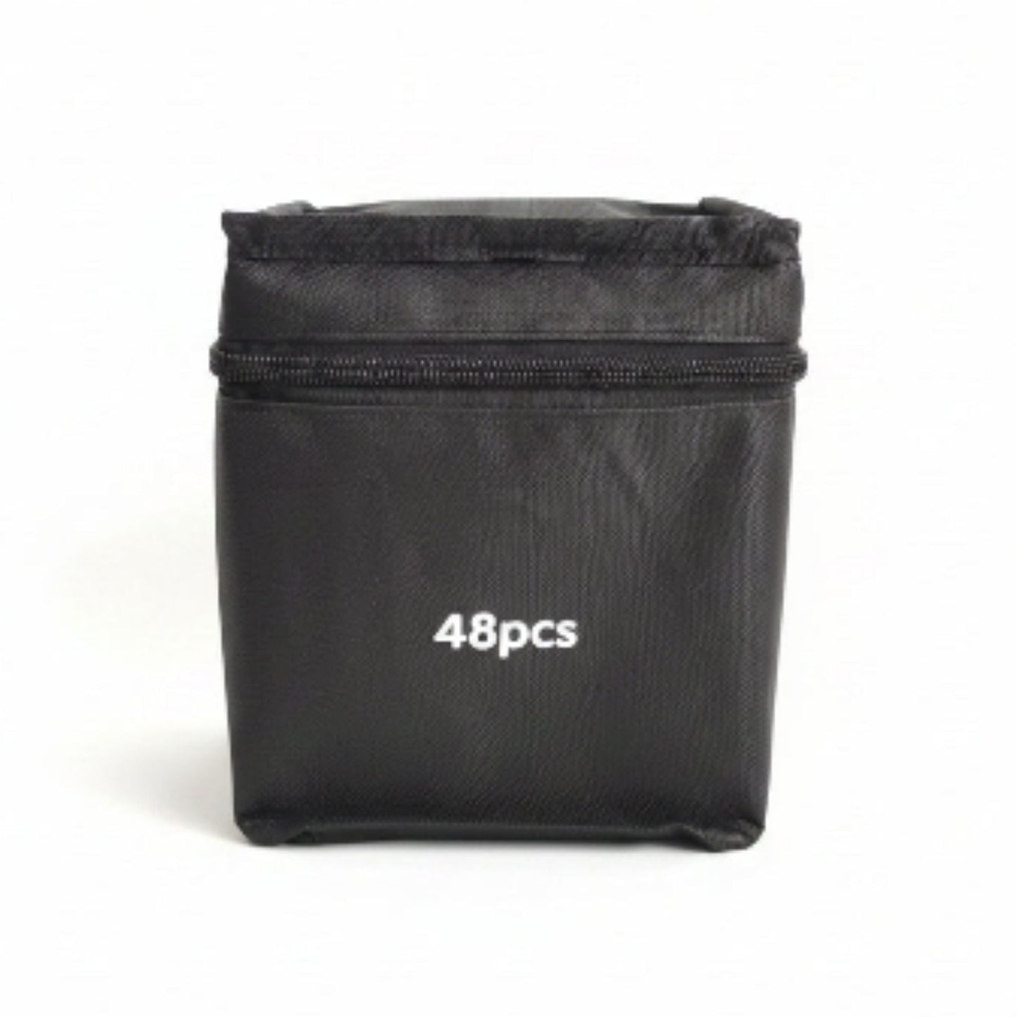 Double Sided Markers in Carry Bag - 48pc On White Background