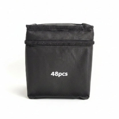 Double Sided Markers in Carry Bag - 48pc On White Background
