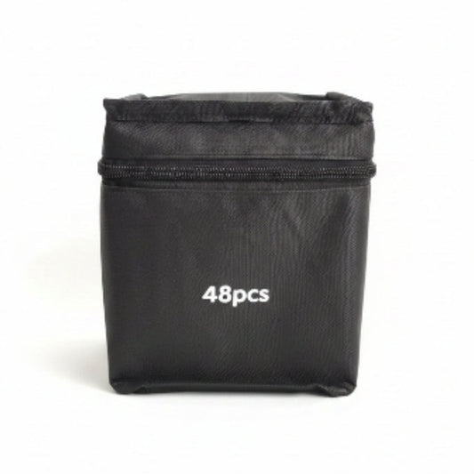 Double Sided Markers in Carry Bag - 48pc On White Background