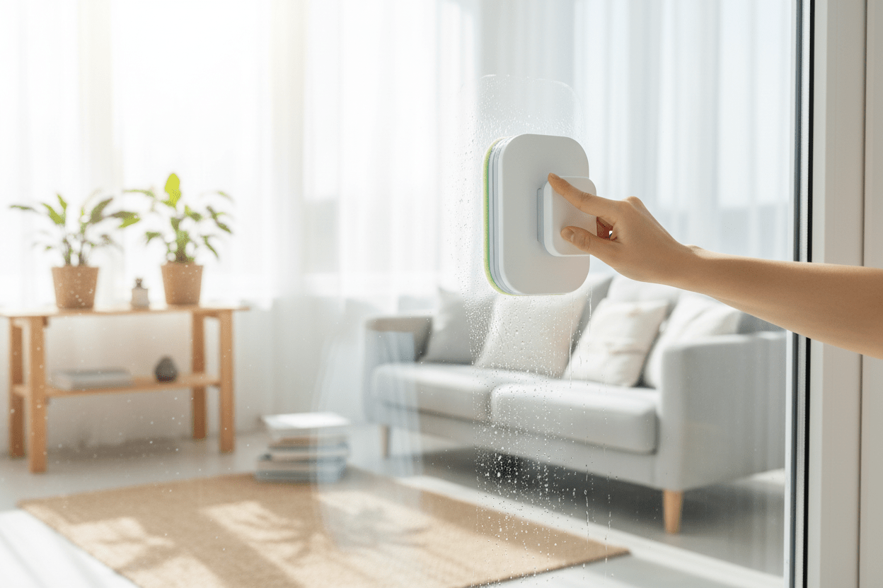 Double Sided Window Cleaner With Detergent Slot