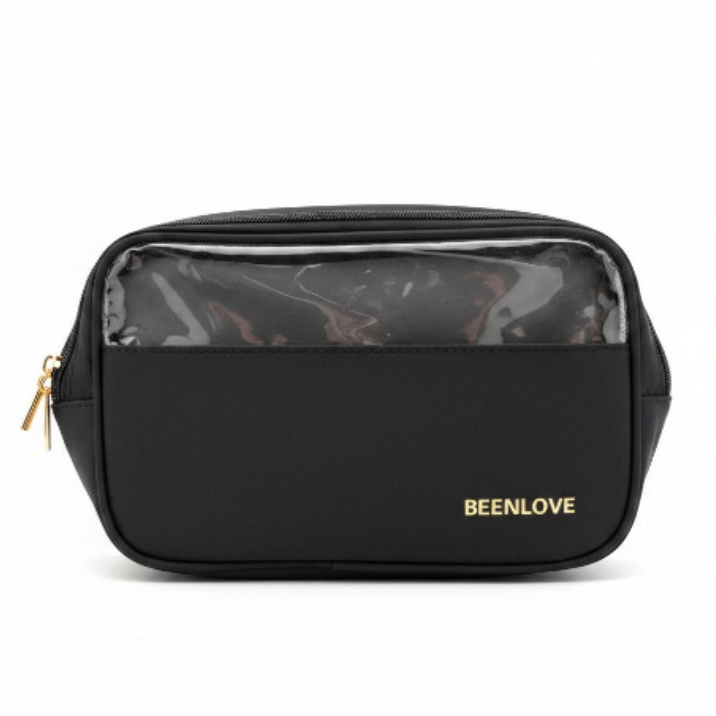 Double Zip Toiletry Bag - Black