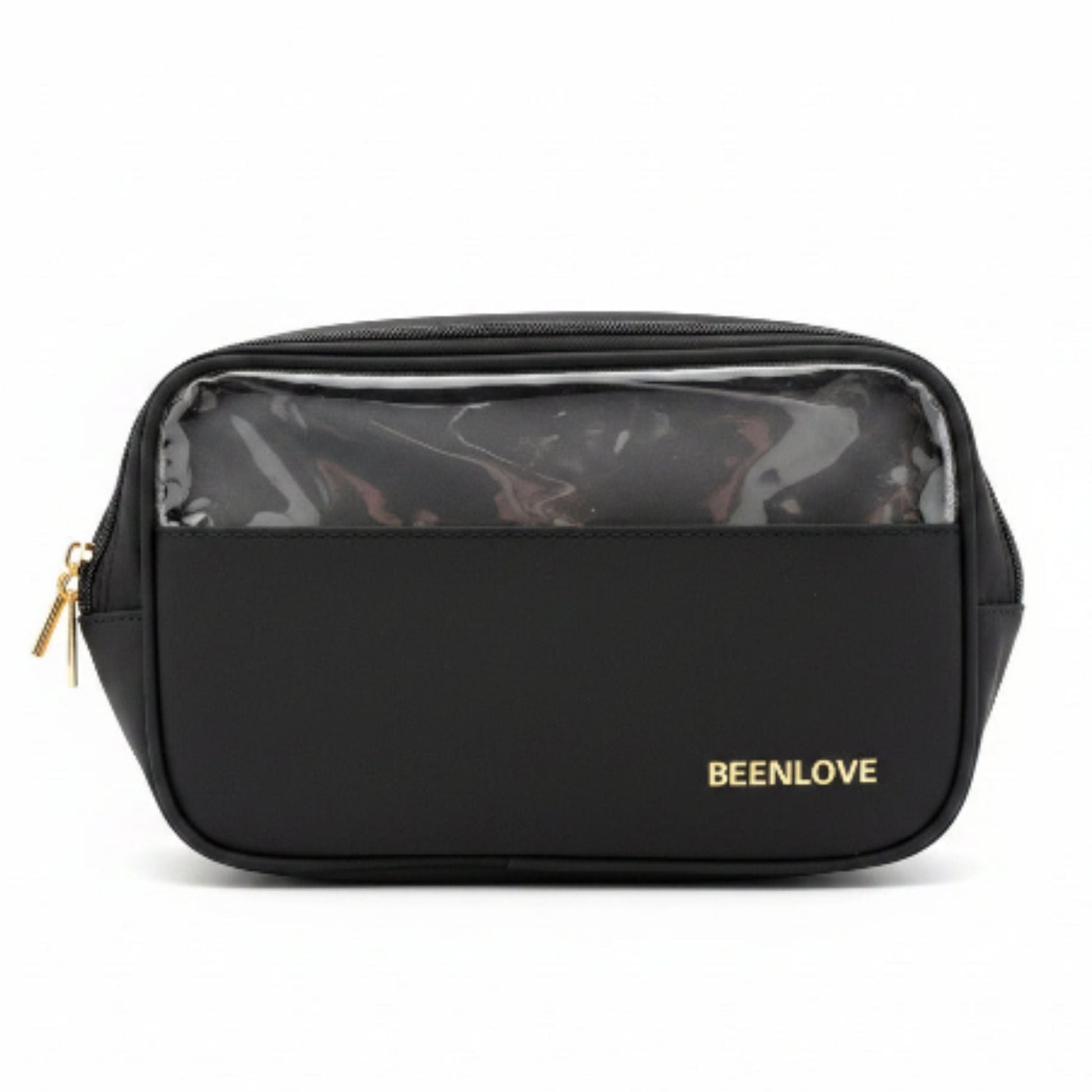 Double Zip Toiletry Bag - Black