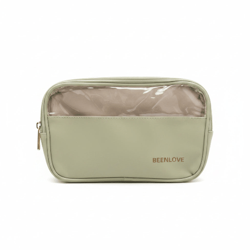 Double Zip Toiletry Bag - Green