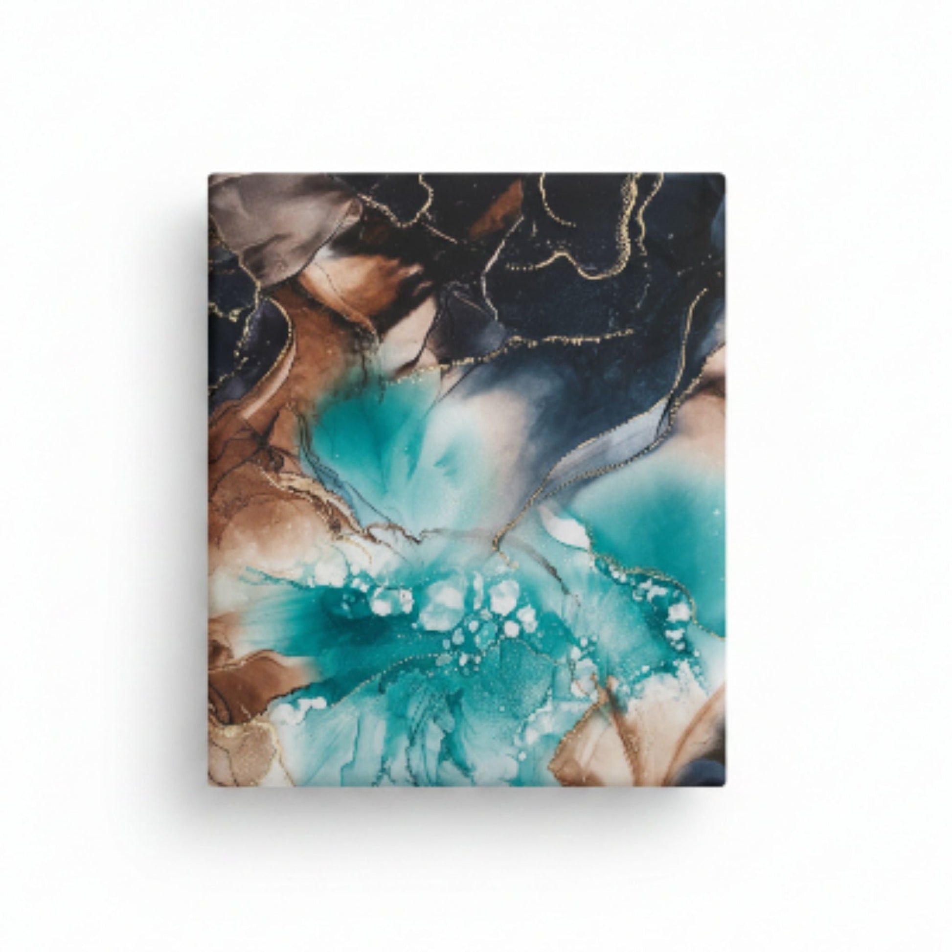 Duchess Satin Table Cloth 2.5M - Blue/Navy Marble
