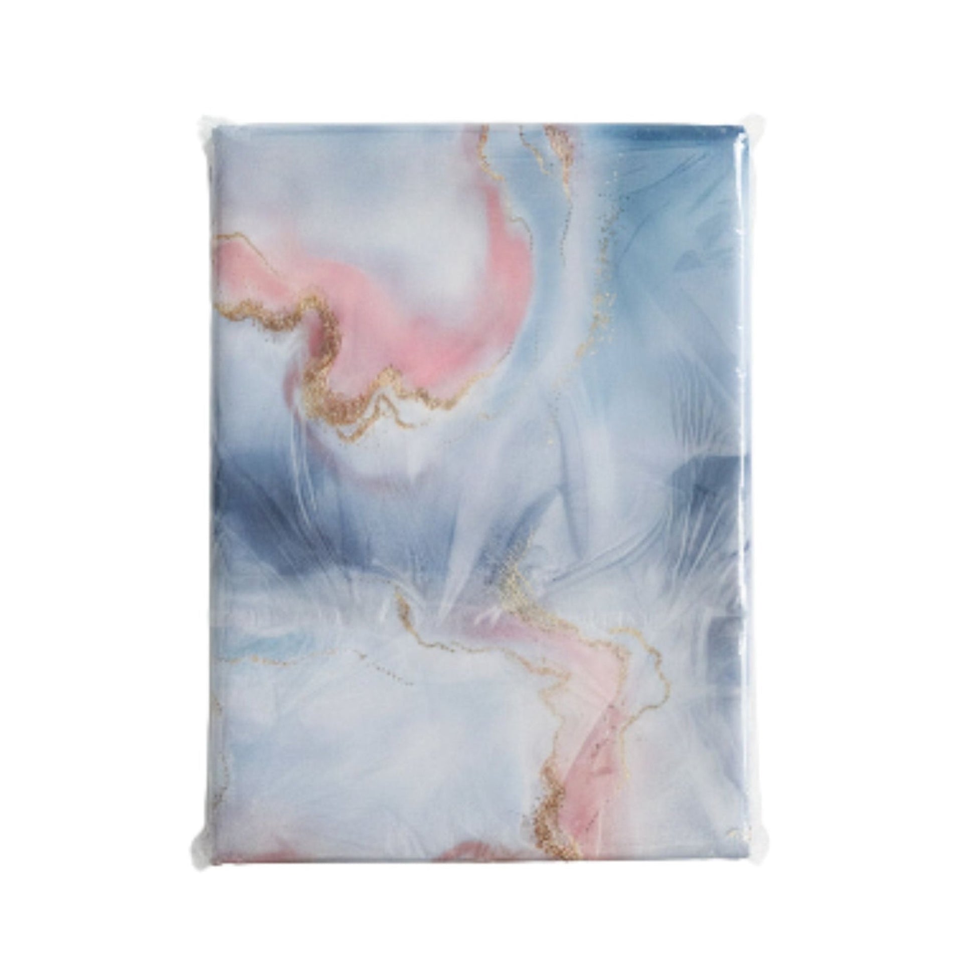 Duchess Satin Table Cloth 2.5M Blue/Pink Marble