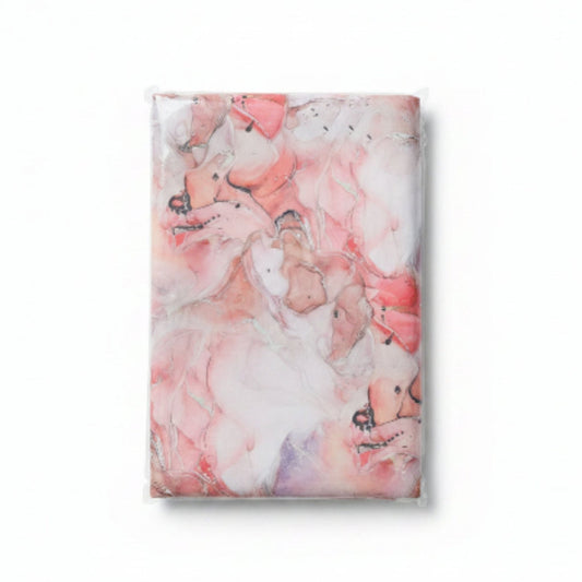 Duchess Satin Table Cloth 2.5M Pink Marble