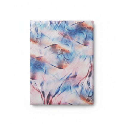 Duchess Satin Table Cloth 2.5M Pink/Blue Swirls