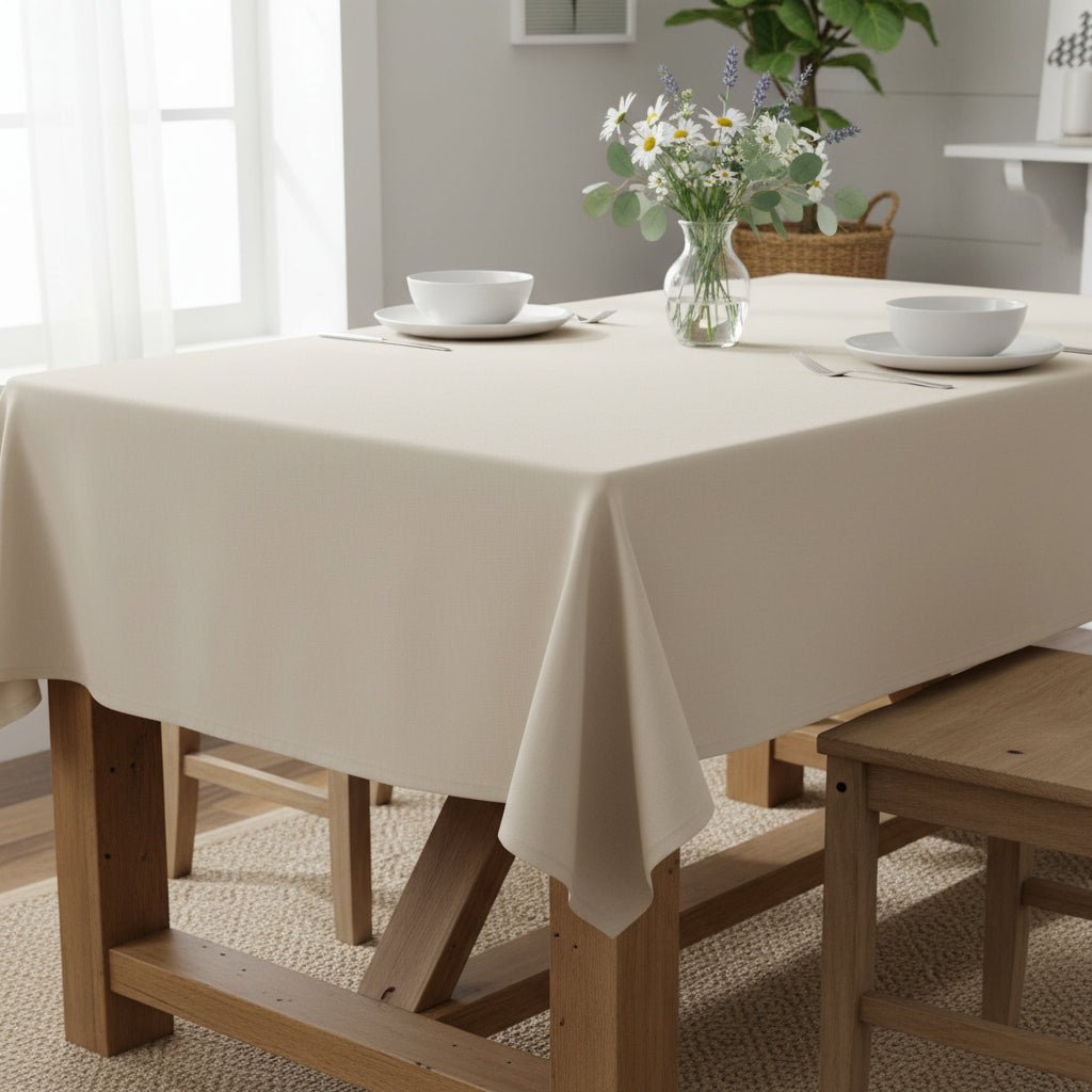 Duchess Satin Table Cloth 2.5M Plain Gold