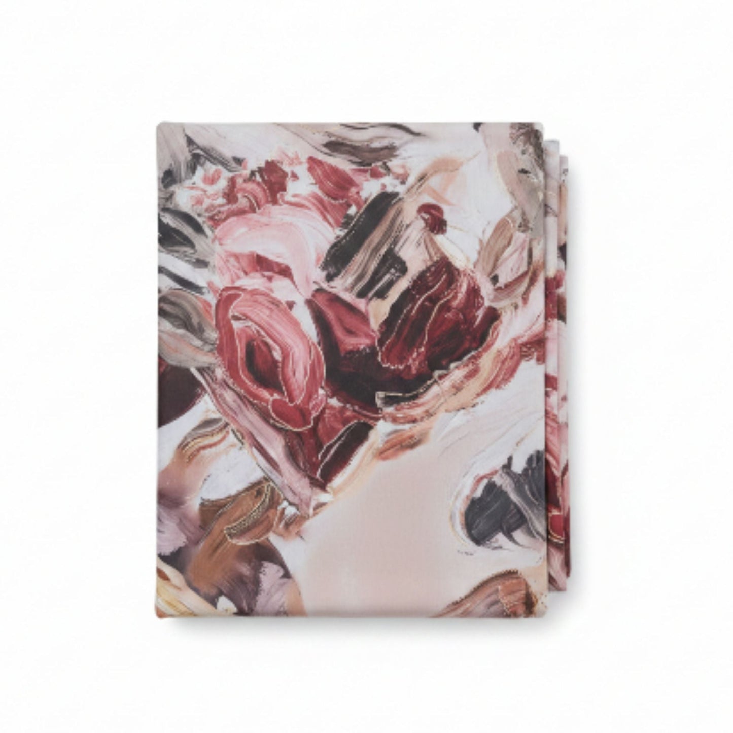 Duchess Satin Table Cloth 2.5M - Red Marble