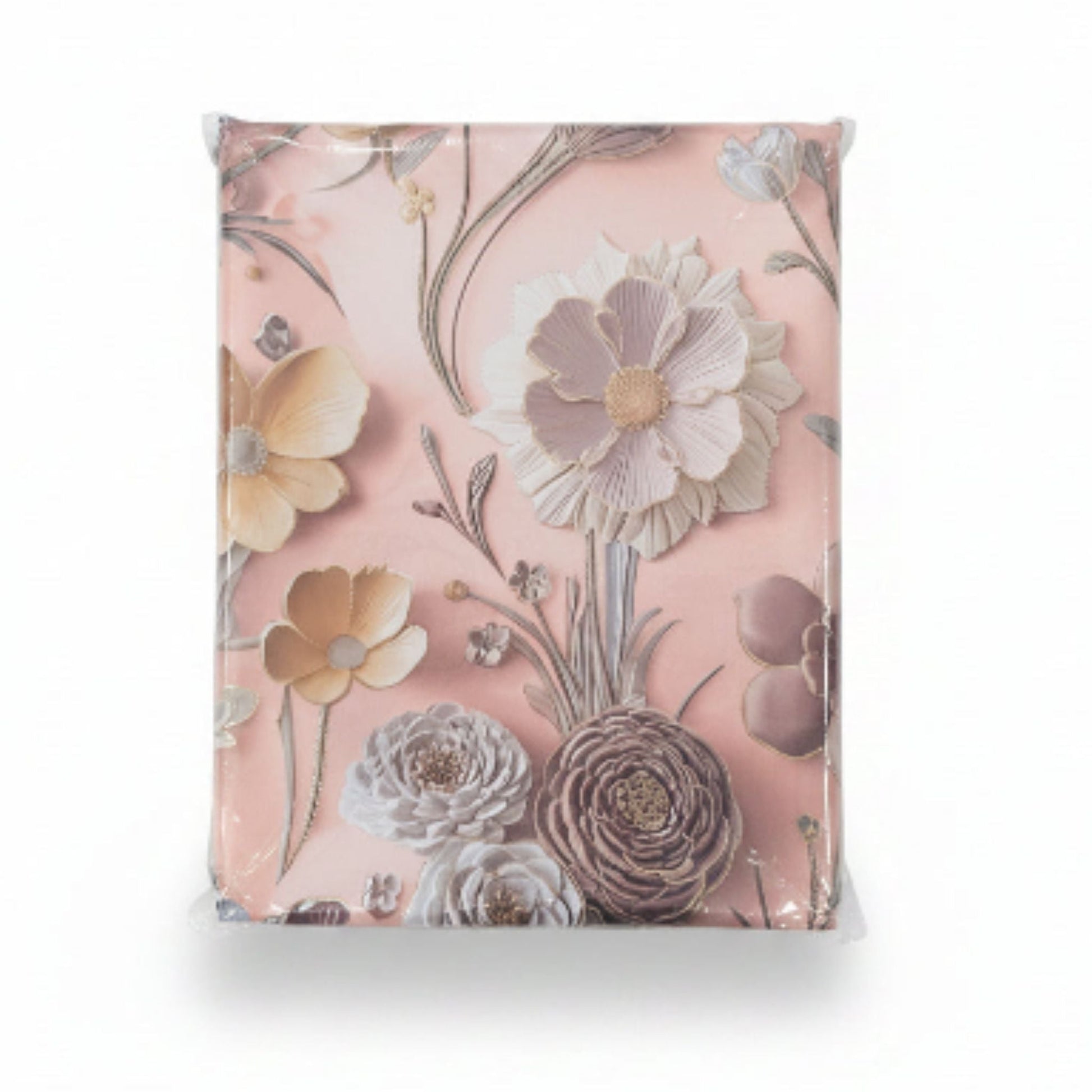 Duchess Satin Table Cloth 2.5M Rose Gold Flower