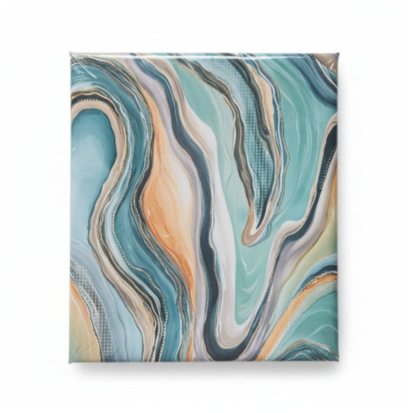 Duchess Satin Table Cloth 2.5M Teal Marble