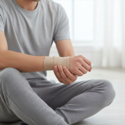Elastic Bandage 2 Inch For Use On Foot & Wrists - Includes 1 Clip