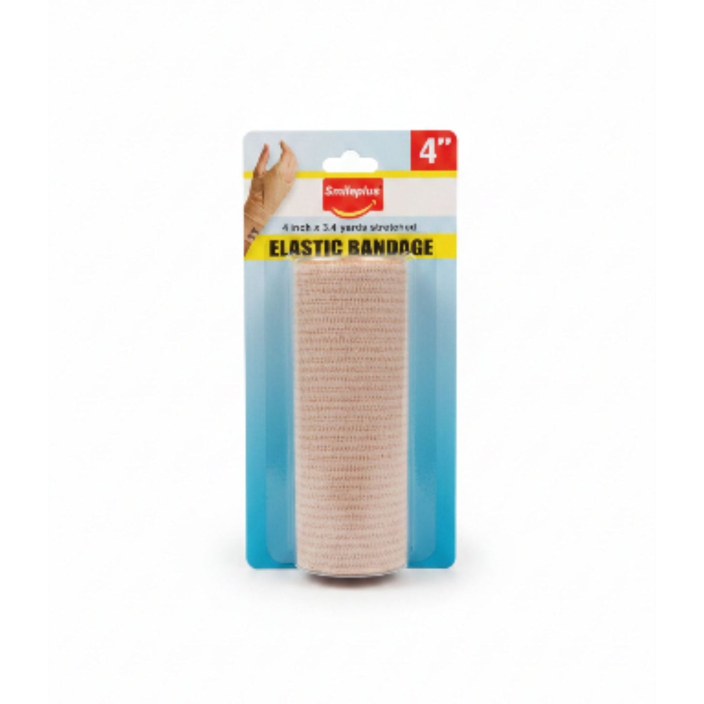 Elastic Bandage 4 Inch For Use On Shoulder - Includes 2 Clips