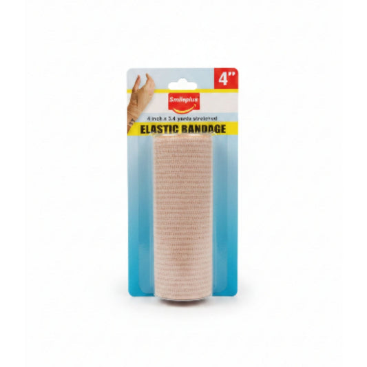 Elastic Bandage 4 Inch For Use On Shoulder - Includes 2 Clips