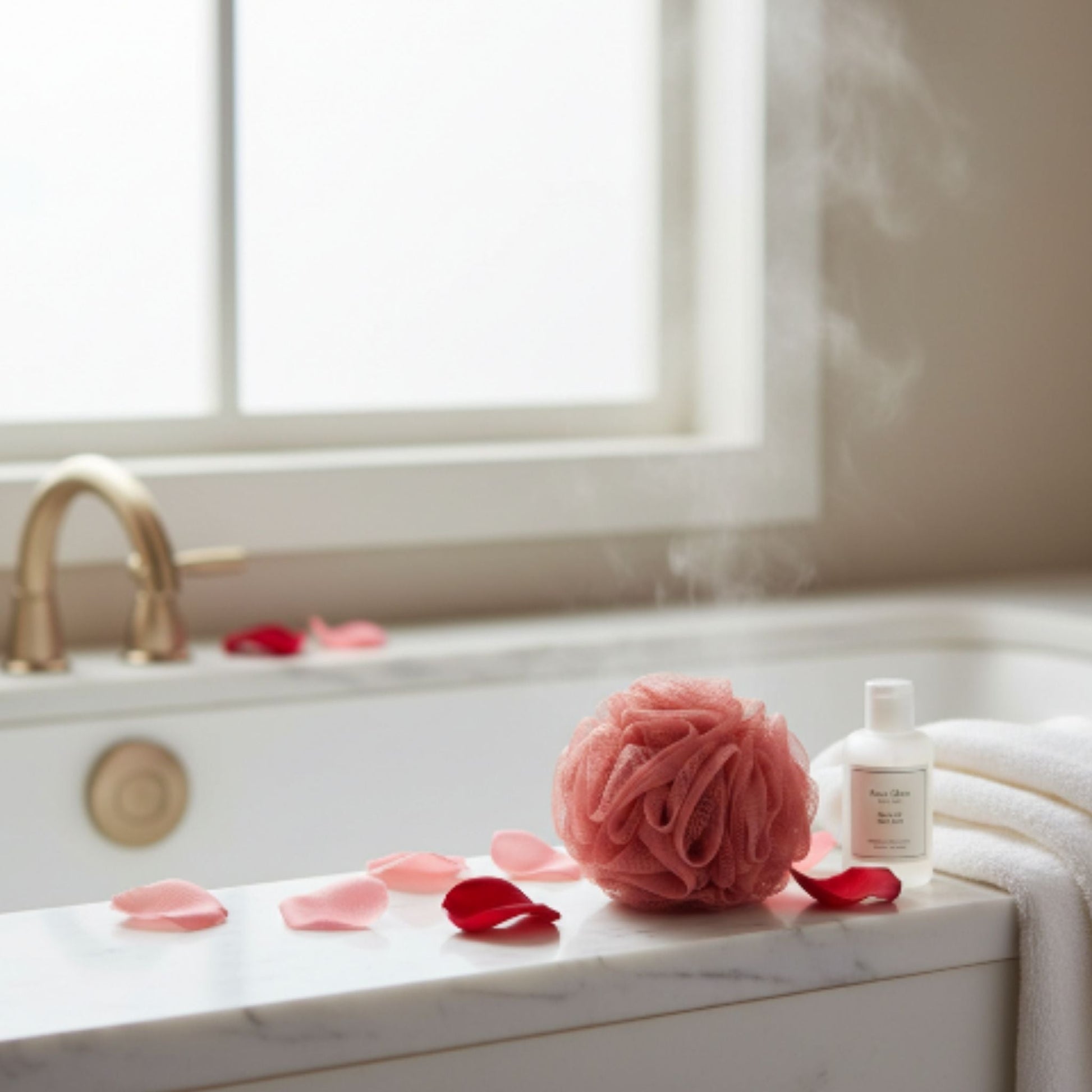 Exfoliating Bath Loofah Shower Sponge – Soft Body Scrubber Bath Puff