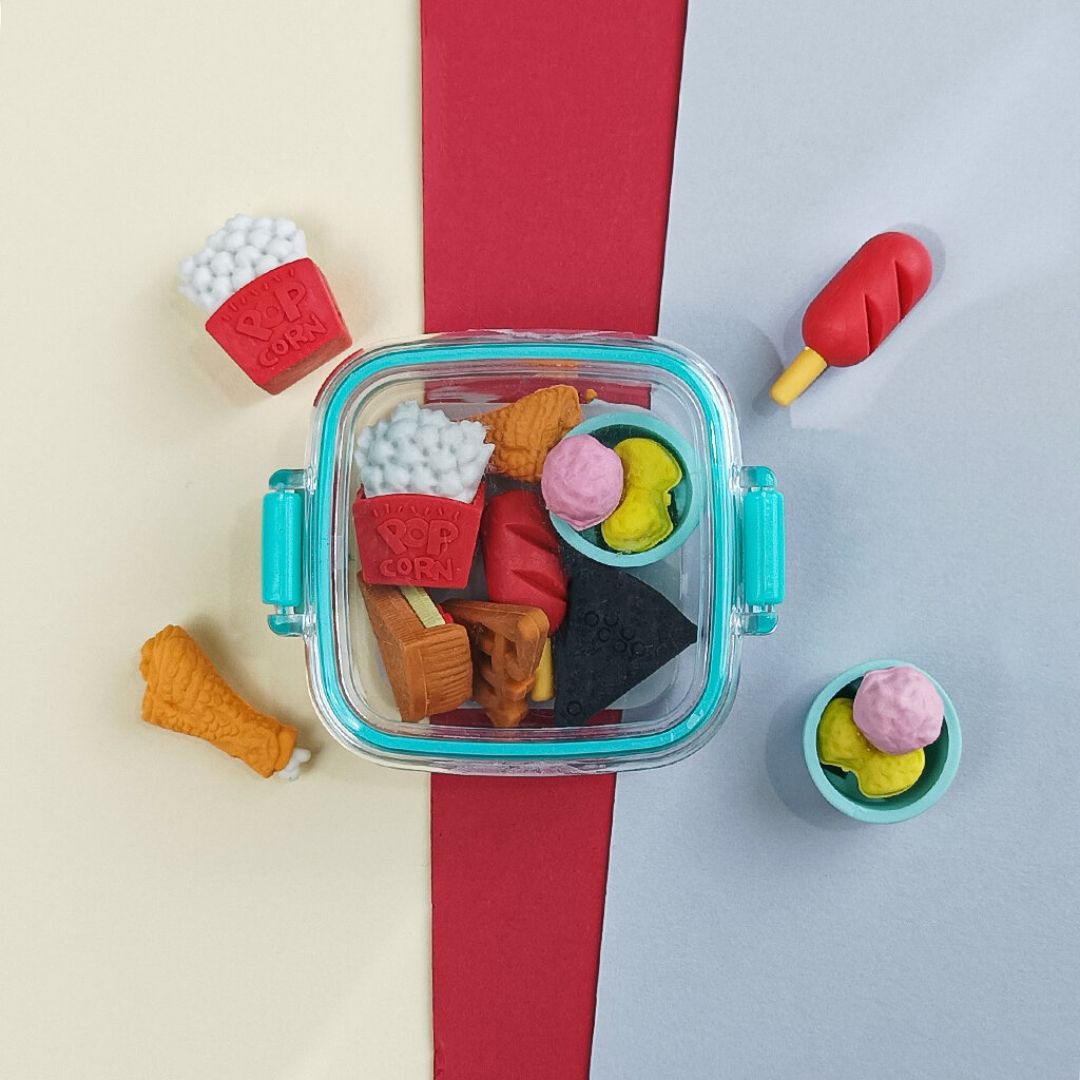 Fast Food Eraser In Acrylic Tin