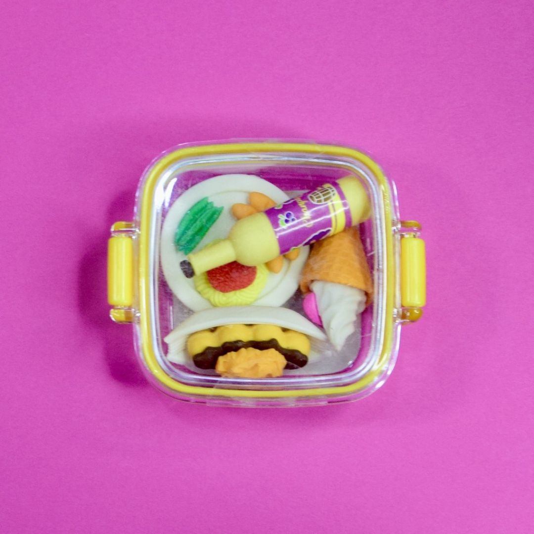 Fast Food Eraser In Acrylic Tin
