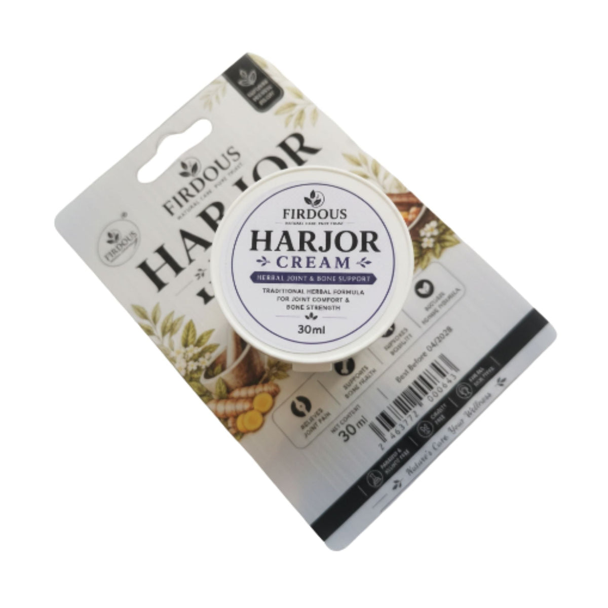 Firdous Harjor Cream - Herbal Joint & Bone Support - 30ml