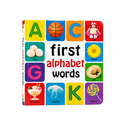 First 100 Kids Book – Early Learning Educational Activity Book with Colourful Pictures On White Background