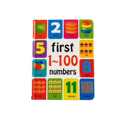 First 100 Kids Book – Early Learning Educational Activity Book with Colourful Pictures On White Background