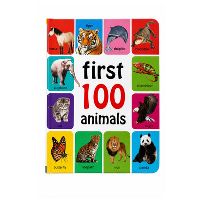 First 100 Kids Book – Early Learning Educational Activity Book with Colourful Pictures On White Background
