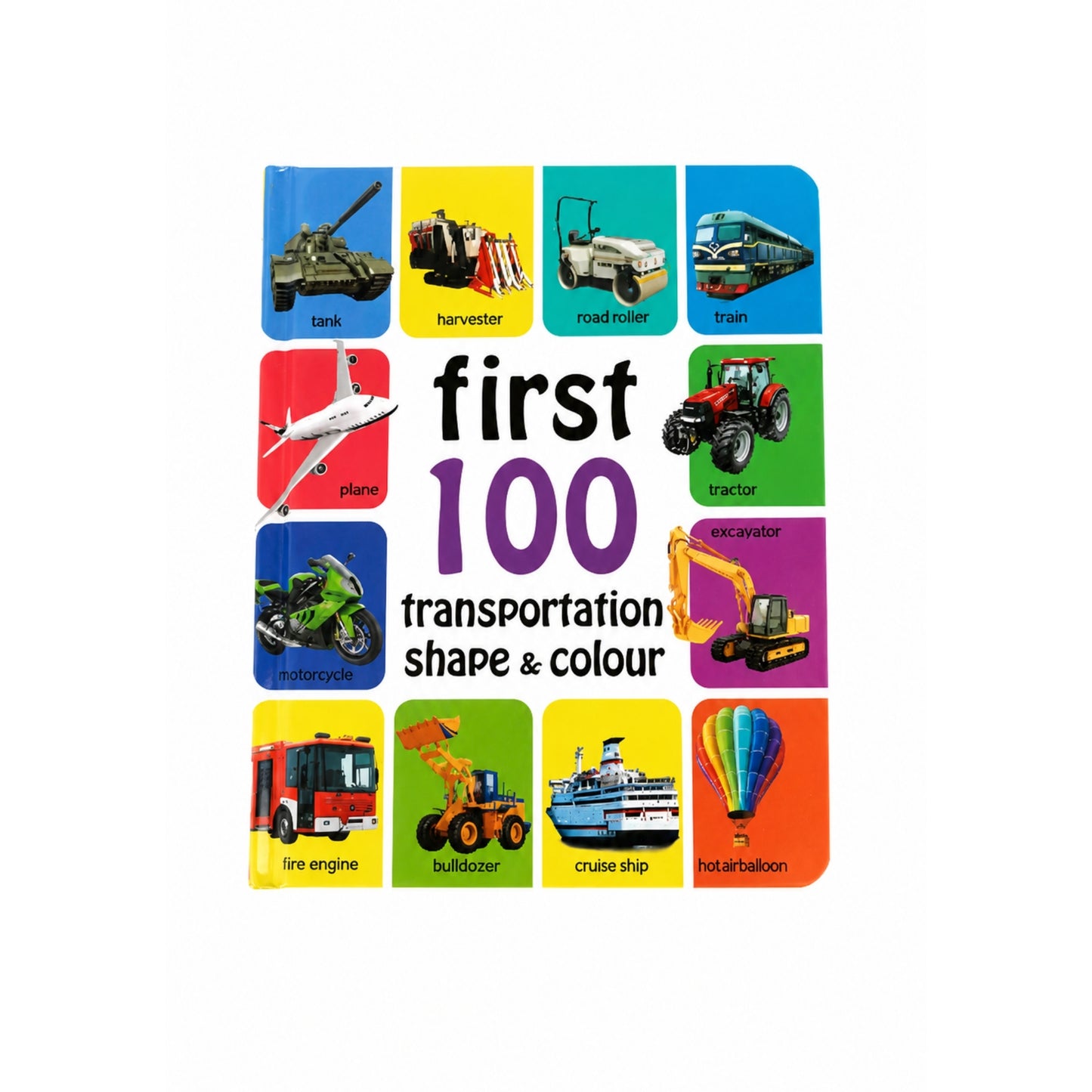 First 100 Kids Book – Early Learning Educational Activity Book with Colourful Pictures On White Background