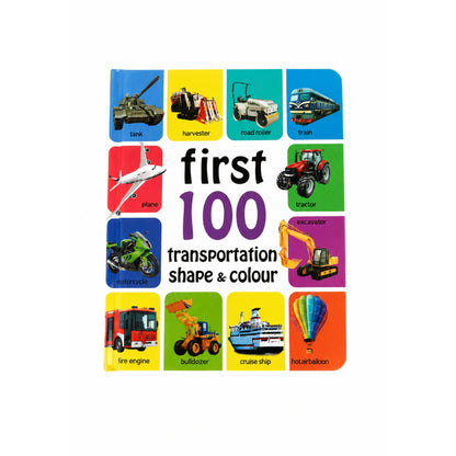 First 100 Kids Book – Early Learning Educational Activity Book with Colourful Pictures On White Background