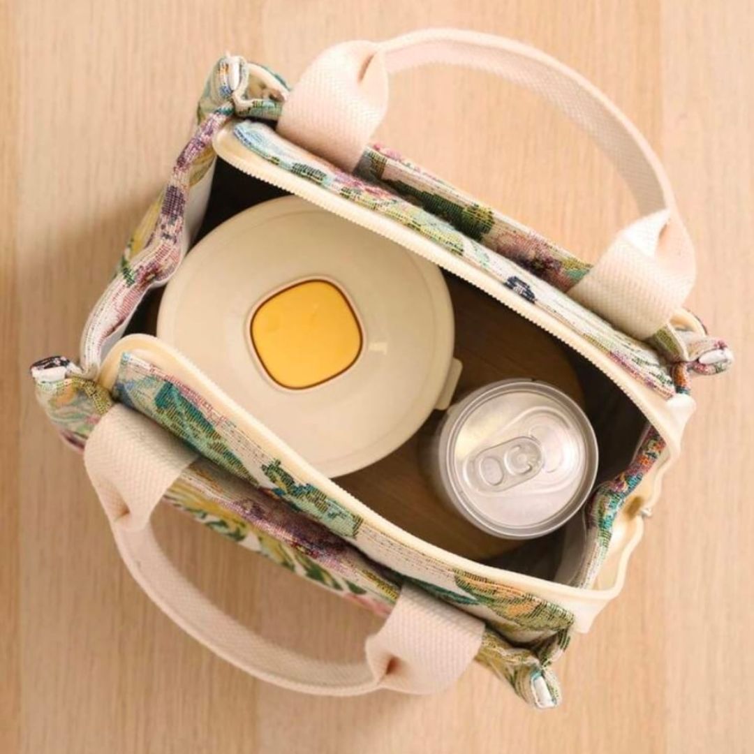 Floral Insulated Lunch Bag