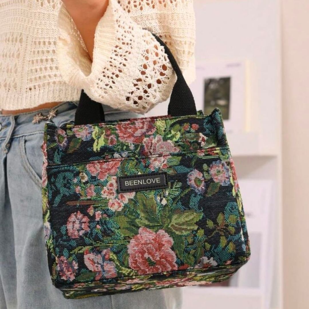 Floral Insulated Lunch Bag
