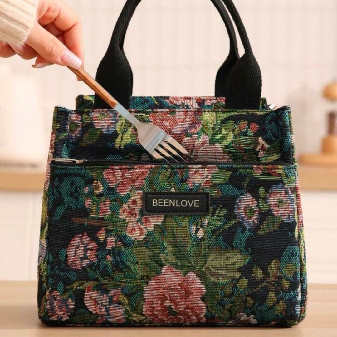Floral Insulated Lunch Bag