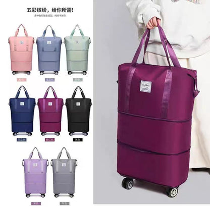 Foldable Duffle Bag With Wheels