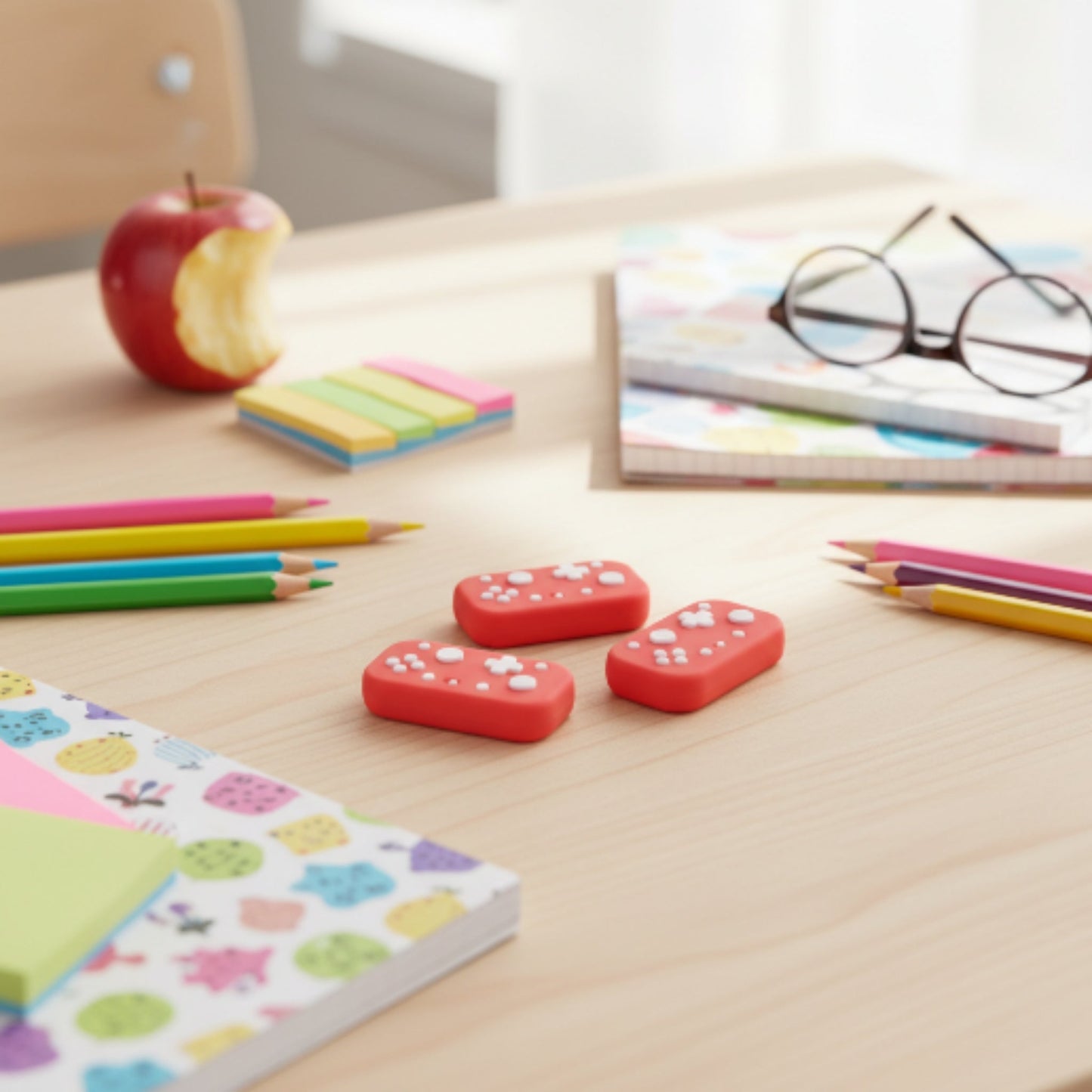 Gamer Controller Eraser - Cute Novelty Pencil Eraser for School - Peach