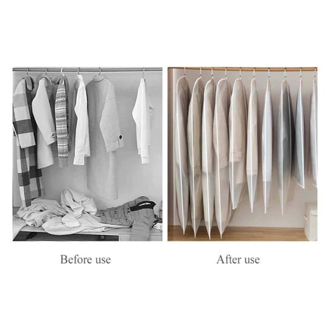 Garment Cover – Protective Clothes Storage Bag – Dustproof Hanging Design