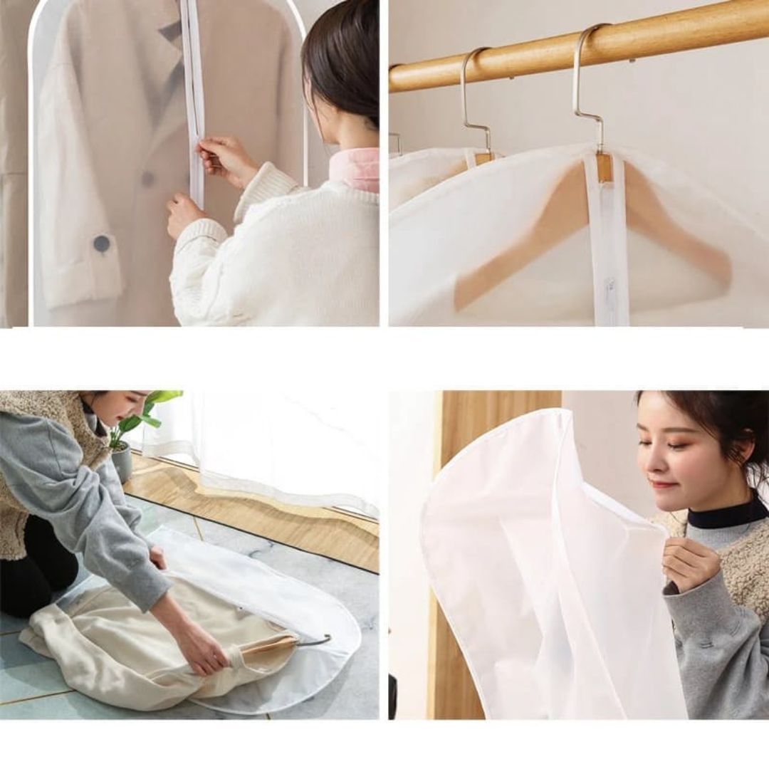 Garment Cover – Protective Clothes Storage Bag – Dustproof Hanging Design