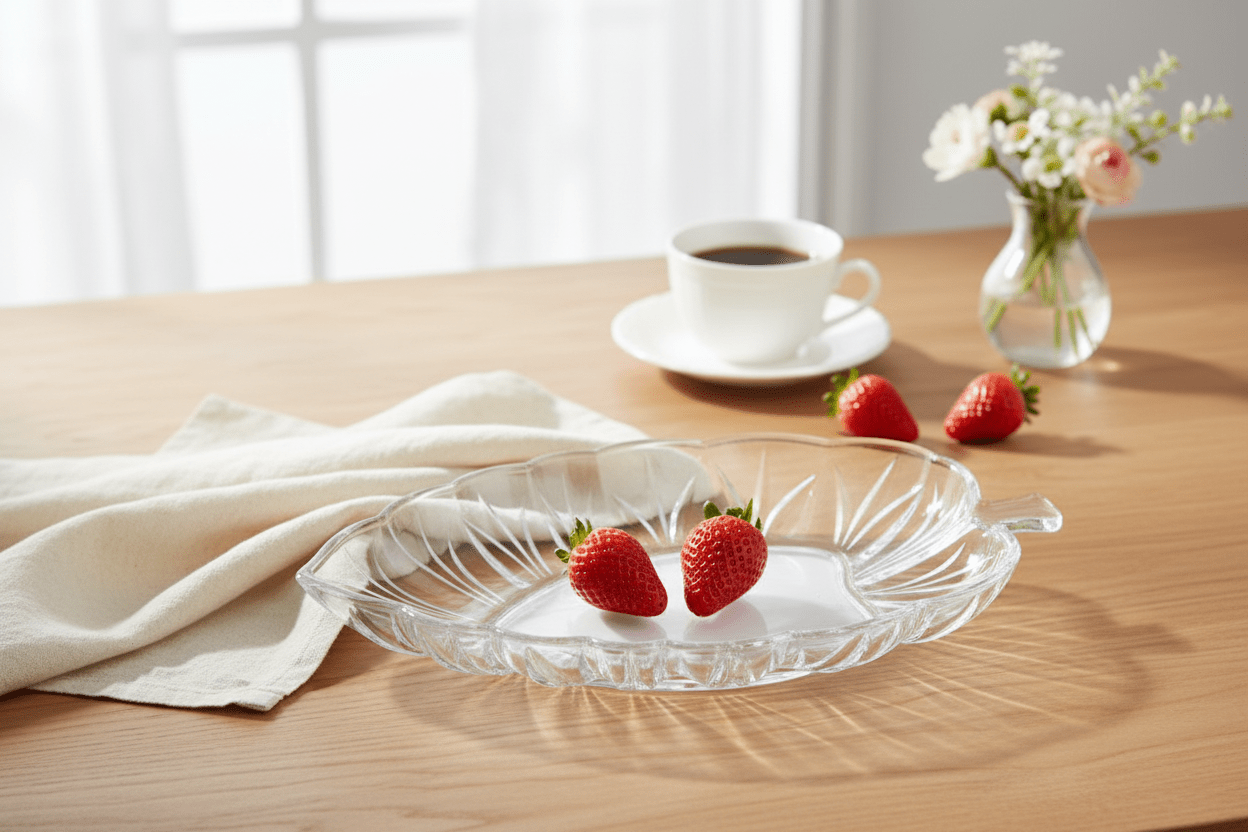Glass Leaf Platter