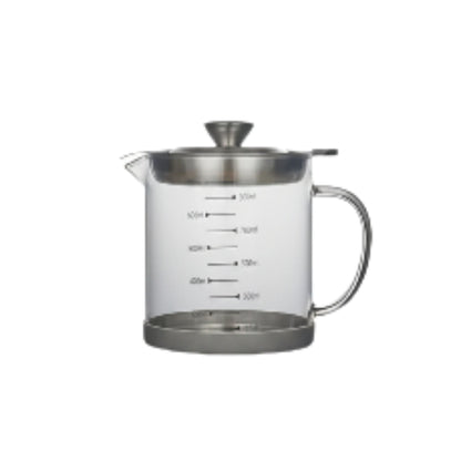 Glass Oil Jug With Strainer
